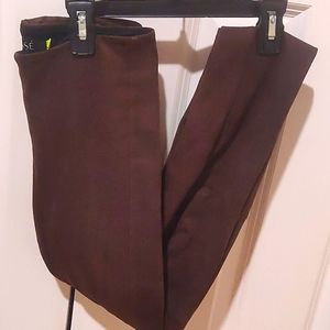 Lyssé Brown Vegan friendly leather leggings